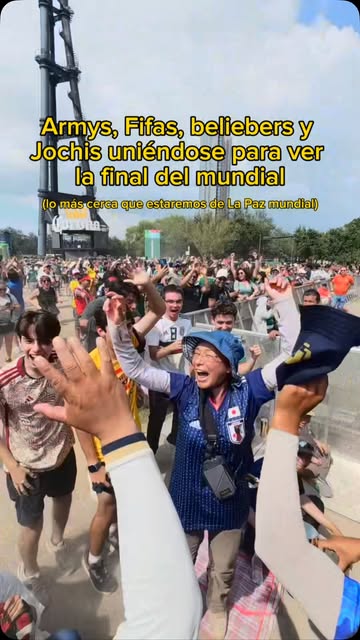 Comunidad de fans reunida durante el mundial
